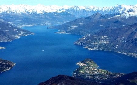 Volo turistico in elicottero sul Lago di Como